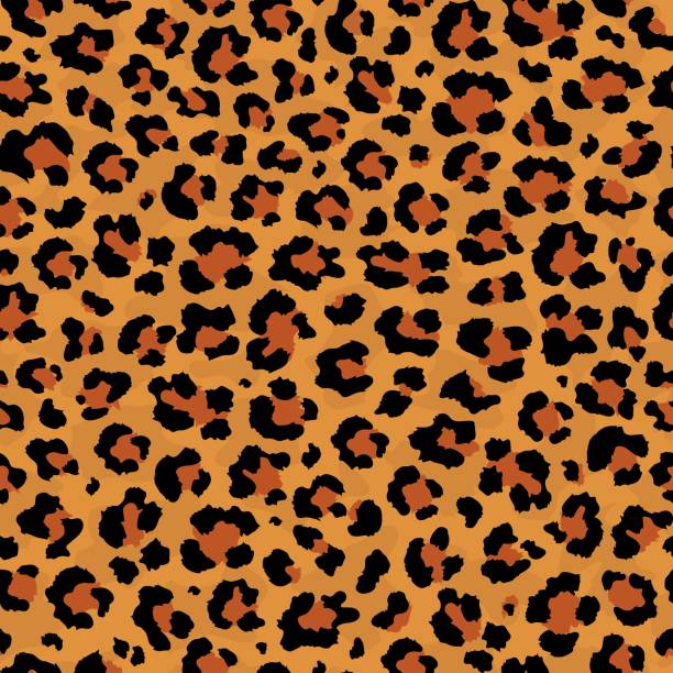 vektor abstrakte nahtlose muster von leopard räuberdruck. moderne tierpelz mode hintergrund. realistische leopard bunten druck. exotische wilde afrikanische tier hautmuster für textil, dekoration. - exoticism animal africa cheetah stock-grafiken, -clipart, -cartoons und -symbole