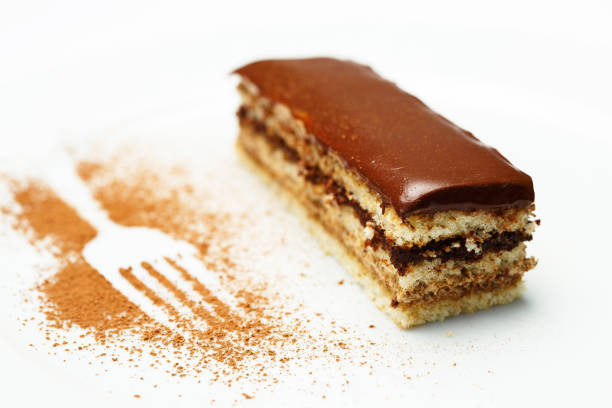 istock piece of cake on a white plate 1177180355