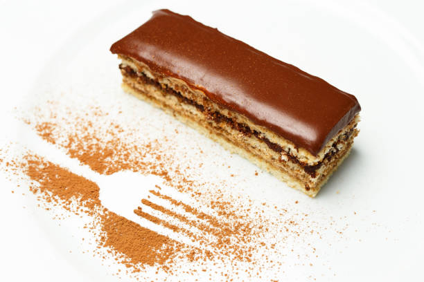 istock piece of cake on a white plate 1177180614
