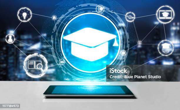 Elearning For Student And University Concept Stock Photo - Download Image Now - Education, Technology, Education Training Class