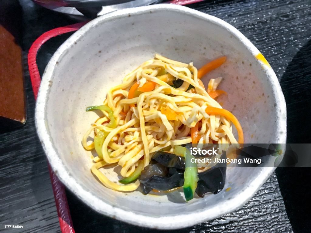 Seasoned Pressed Tofu Sheet Shreds And Cellophane Noodles With