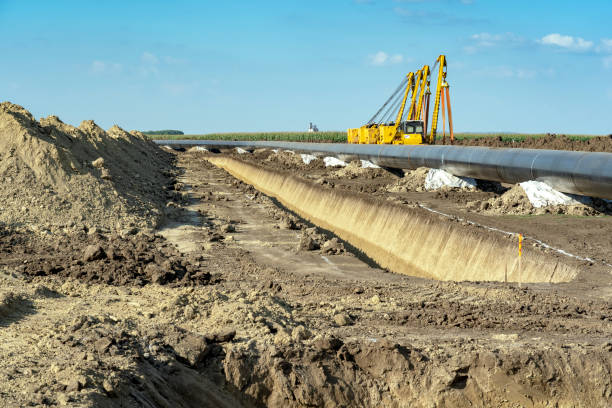 istock Natural Gas Pipeline Installation and Construction 1177188173