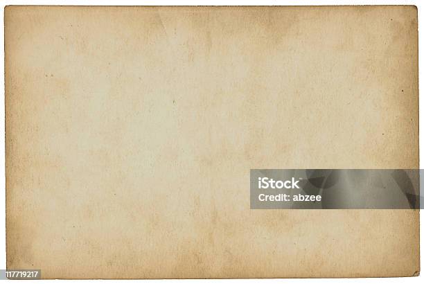 Aged Paper With Slight Yellowing Stock Photo - Download Image Now - Paper, Old, Textured