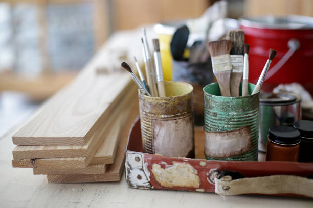 istock Various DIY work scenes and images of tools and parts 1177203520