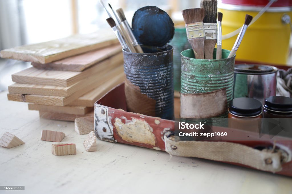 다양한 Diy 작업 장면 및 도구 및 부품의 이미지 DIY에 대한 스톡 사진 및 기타 이미지 - DIY, 공구상자, 그림 그리기 ...