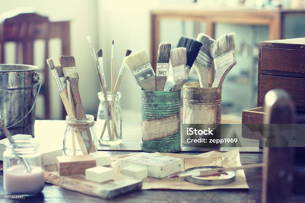 다양한 Diy 작업 장면 및 도구 및 부품의 이미지 DIY에 대한 스톡 사진 및 기타 이미지 - DIY, 공구상자, 그림 그리기 ...