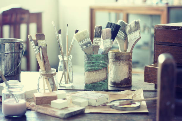 istock Various DIY work scenes and images of tools and parts 1177203597