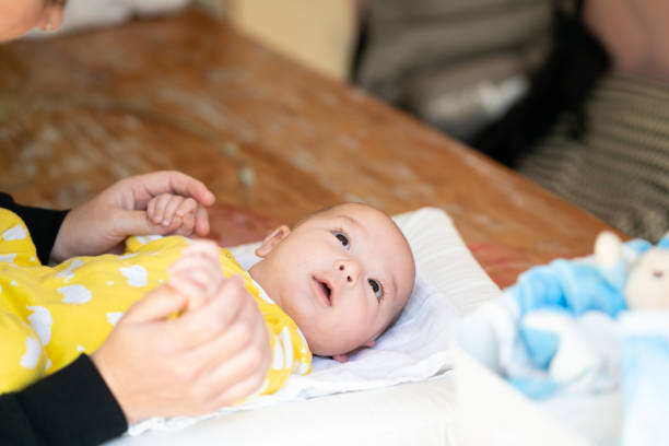 istock Adorable 2-month-old mixed-race baby 1177203631