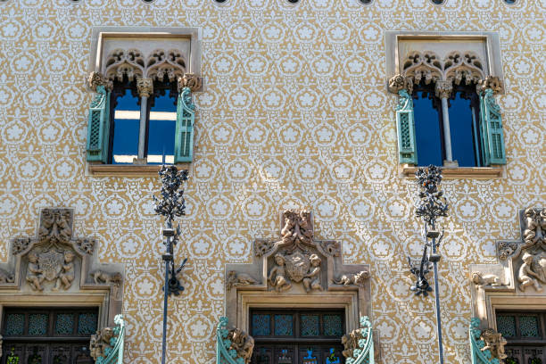 BARCELONA, SPAIN - APRIL 11, 2019: Details of Casa Amatller building