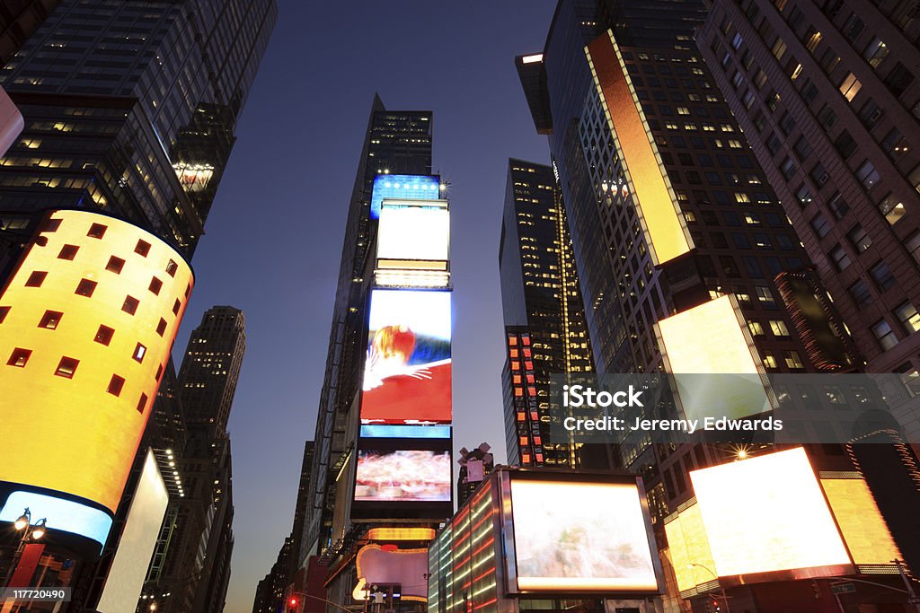 Times Square, New York - Foto stock royalty-free di Tabellone