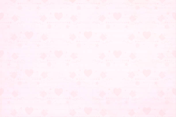ilustraciones, imágenes clip art, dibujos animados e iconos de stock de suave color rosa claro horizontal en todo el patrón de pequeños elementos de fiesta, corazón, remolinos, envuelto sin pequeñas cajas de regalo, confeti sobre la ilustración vectorial de fondo degradado. - valentines day heart shape backgrounds star shape