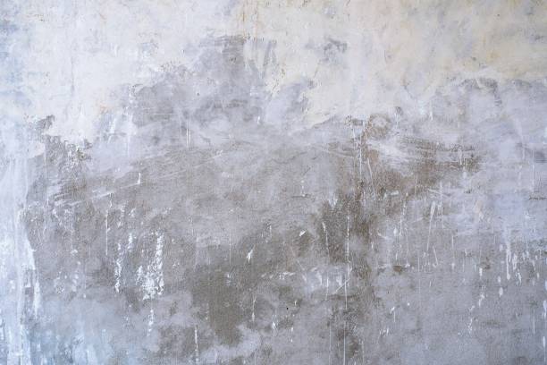old grungy texture, grey concrete wall background - concret imagens e fotografias de stock