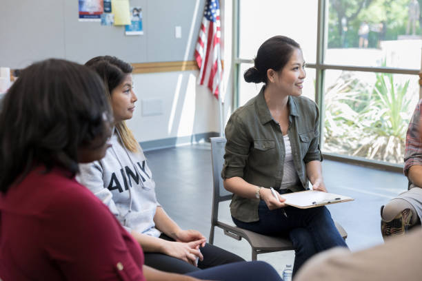 istock Diverse group of veterans in therapy session 1177233350