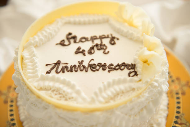 istock 40 years wedding anniversary cake 1177238007