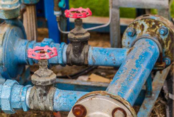 istock Water control valve old in factory industrial 1177242880
