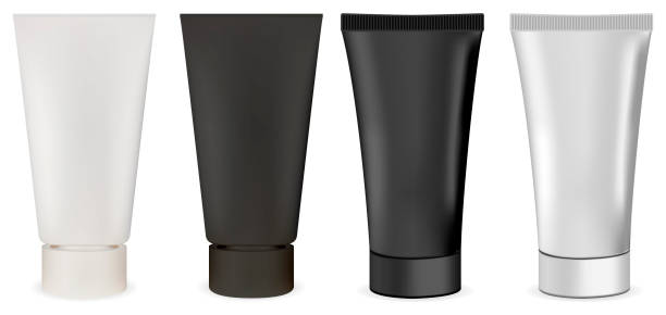 istock Cream tube. Cosmetic tube mockup. Isolated package 1177248849