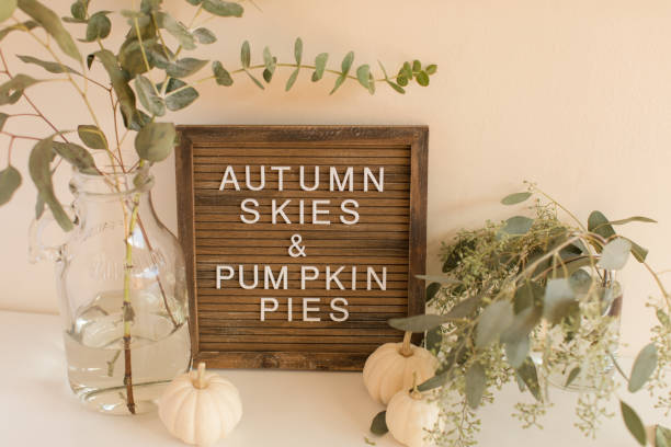 istock Autumn Skies & Pumpkin Pies Sign 1177249342