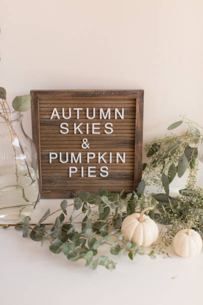istock Autumn Skies & Pumpkin Pies Sign 1177251635