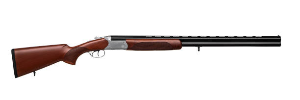 istock Hunting double-barrelled gun on a white background.  Double Shotgun isolated on  white back. 1177254286