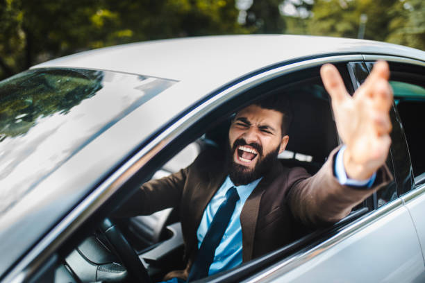 istock Businessman in car 1177254370