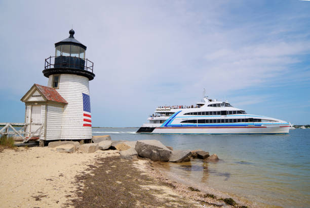 istock Nantucket Island Massachusetts boat arriving into harbor 1177255960