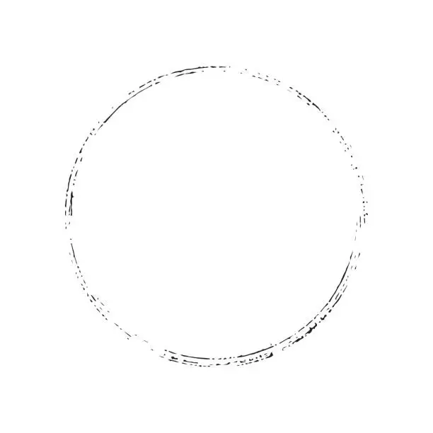 Vector illustration of Thin Circle Frame