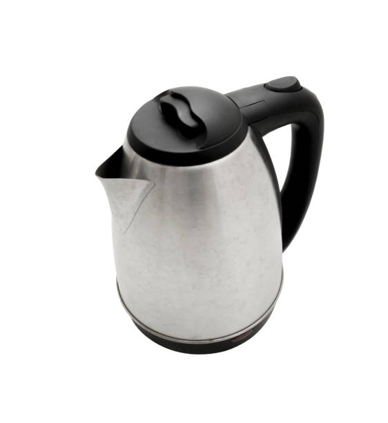istock Aluminum electric kettle on a white background 1177259953