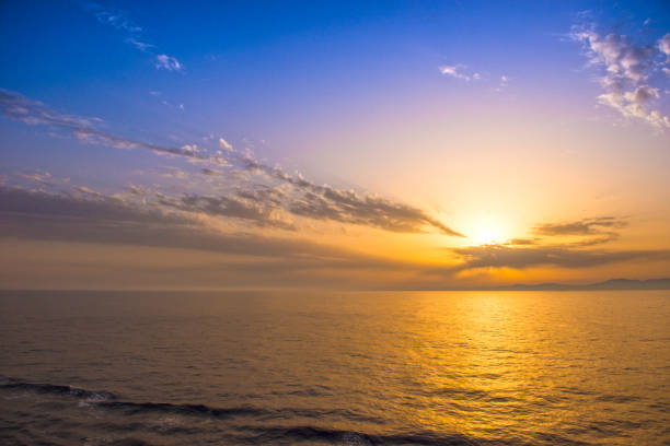 istock Beautiful sunset over Mediterranean sea 1177261990