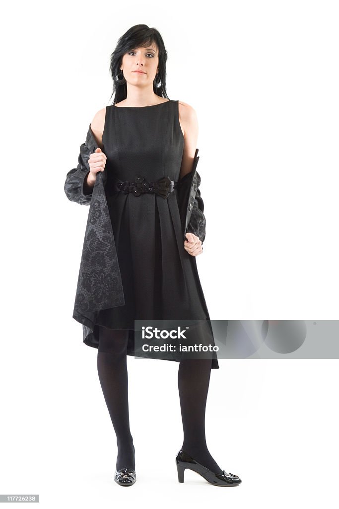 Woman with black dress  Adult Stock Photo