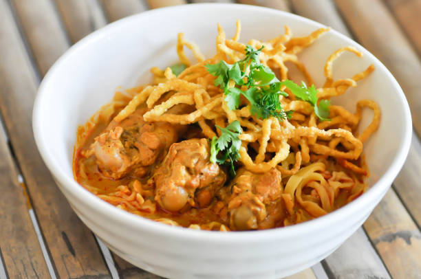 istock noodles or chicken curry noodles 1177265430