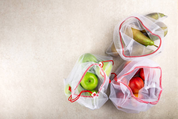 istock Textile Bags with Fruits and Vegetables 1177266171