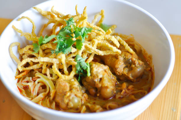 istock noodles or chicken curry noodles 1177267453
