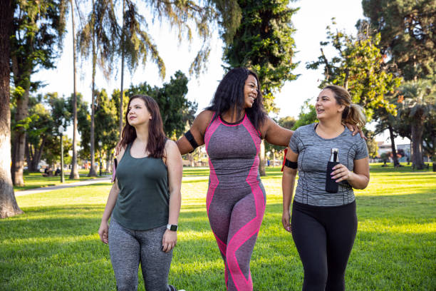 istock Young women jogging and getting healthy at the park 1177267630