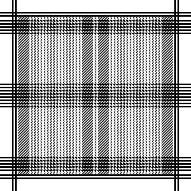 czarno-biały geometryczny wzór chusty w paski - kaffiyeh stock illustrations