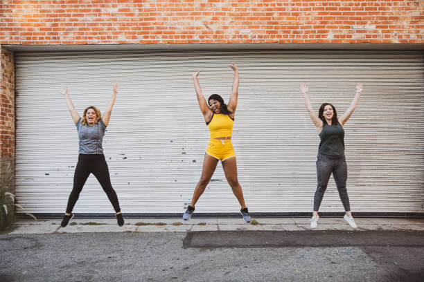 istock Young women jogging and getting healthy at the park 1177268002