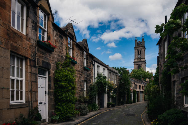 istock Beautiful afternoon on Circus Lane, Edinburgh, Scotland 1177269215