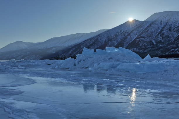 istock Ice hummocks on Lake Baikal in the winter. 1177269558