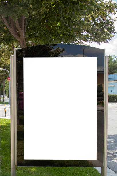istock advertising board on asphalt road 1177270992