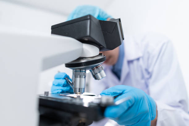 istock Doctors are diagnosed in the laboratory. With microscopy 1177271038