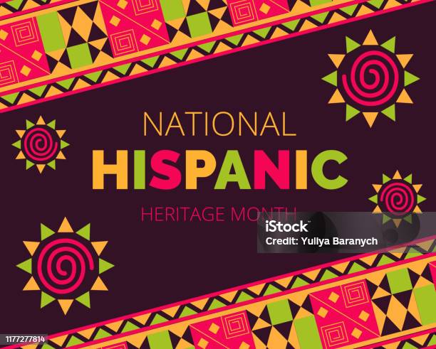 National Hispanic Heritage Month Celebrated From 15 September To 15 October Usa Stock Illustration - Download Image Now