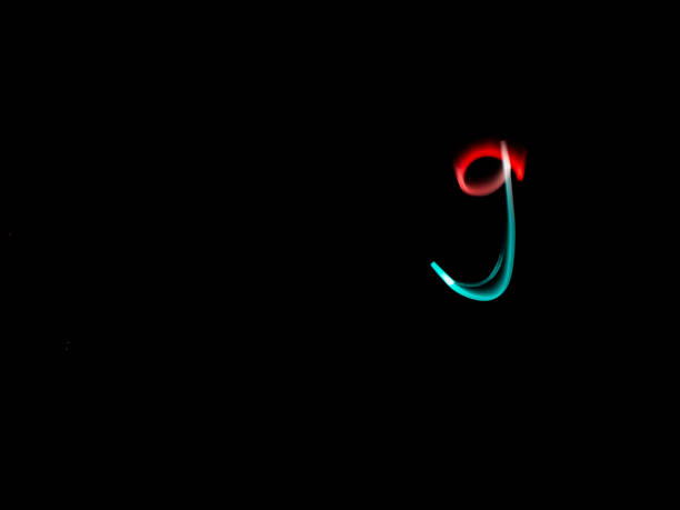 istock Numbers, from 0 to 9, made with colour lanterns and black background, using the technique of light painting. 1177280349