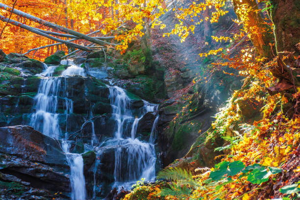istock beautiful autumn scenery near the waterfall shypot 1177281365