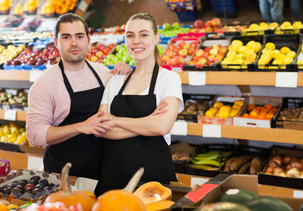 istock Young man and woman with pumpkin 1177282314