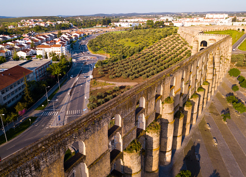 Acueducto en el casco antiguo de Elvas. Portugal photo