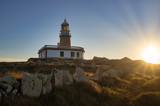 Corrubedo Lighthouse, Galicia, Spain.
