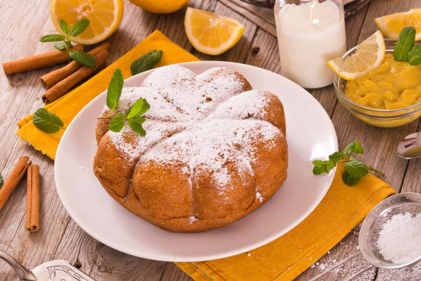 istock Cake with lemon cream filling. 1177290201
