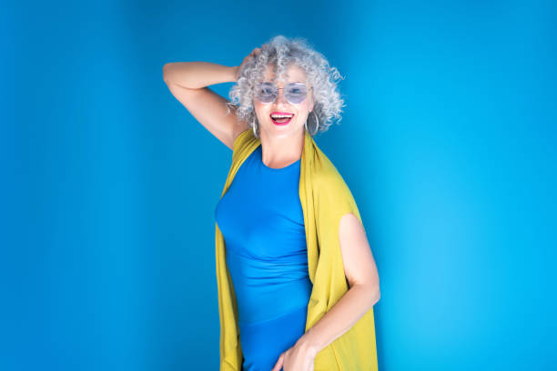Confident mature woman feeling truly happy and inspired