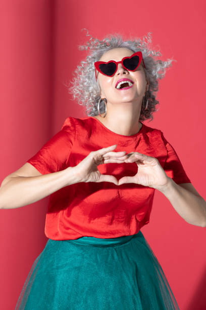 istock Curly woman showing all her love and confidence 1177293019