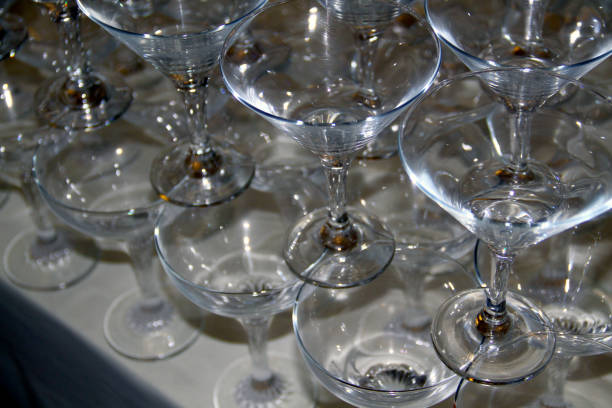 istock champagne glasses standing in a pyramid at a wedding 1177293055