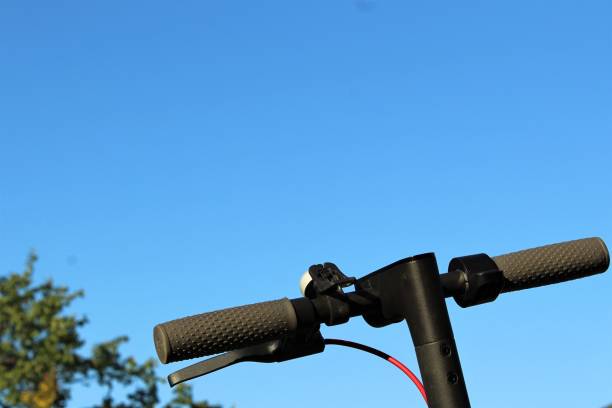 istock Blue sky and electric scooter. 1177294653